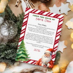 Convite Carta personalizada do Papai Noel no Natal<br><div class="desc">Carta personalizada de Santa Cláusula. Dê ao seu filho,  este ano,  uma carta especial e fofa de Papais noeis. Coleção: https://www.zazzle.com/collections/love_christmas_collection-119212194434211063</div>