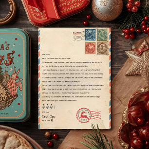 Convite Carta Personalizada do Papai Noel Polo Norte
