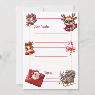 Convite Carta Simples para o Papai Noel