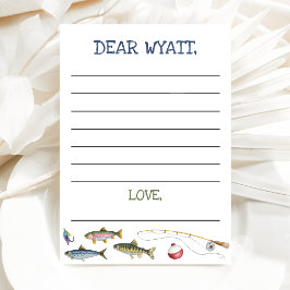 Convite Cartão-Cápsula Tempo de Pesca O-Fish-Ally