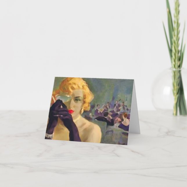 Convite Cartão/convites do ~ de Femme Fatale (Frente)