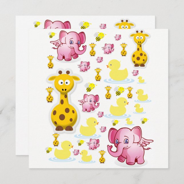 Convite Cartão de Aniversário (Frente/Verso)