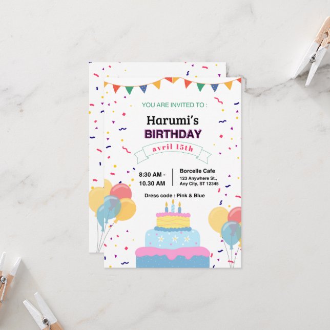 Convite "Cartão de Convite" (Frente/Verso In Situ)