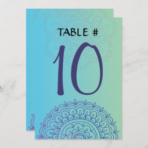 Convite Cartão-Mesa AQUA HEMSA Bat Mitzvah