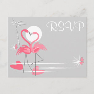 Convite Cartão postal da paisagem da RSVP de casamento do