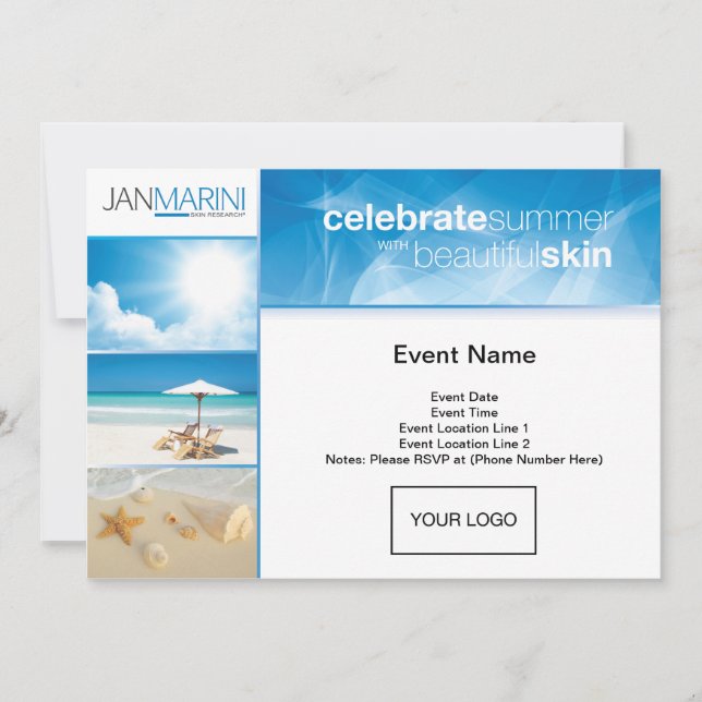 Convite Cartão-postal de abertura de verão (Frente)