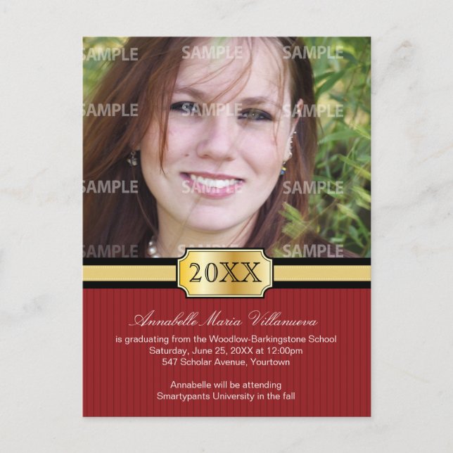 Convite Cartão postal de Banda de Fim (Frente)