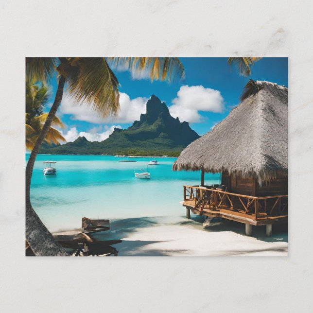 Convite Cartão Postal de Bora Bora (2) (Frente)