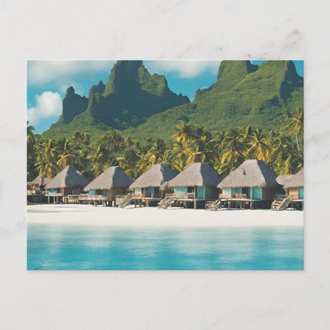 Convite Cartão postal de Bora Bora (Bora Bora e) (Frente)