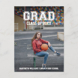 Convite Cartão postal de Licenciamento de Foto Minimalista