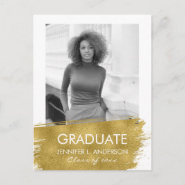 Convite Cartão postal de Licenciamento de Foto Minimalista