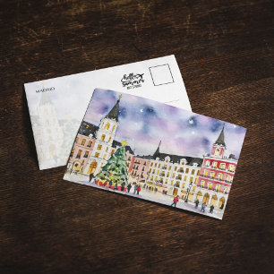Convite Cartão-postal de Natal em Madrid