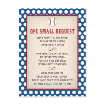 Cartão postal de solicitação de Chá de fraldas de 