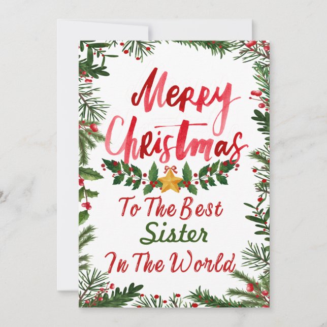 Convite Cartão-postal Feliz de Natal (Frente)
