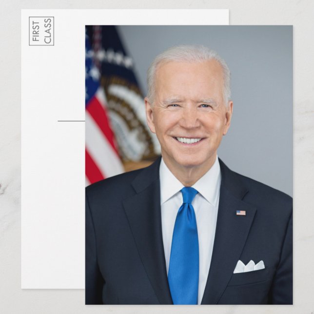 Convite Cartão-postal grande do Presidente Joe Biden 2021 (Frente/Verso)