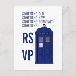 Convite Cartão postal RSVP da Caixa de Polícia v1