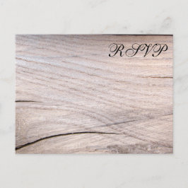 Convite Cartão postal RSVP de Casamento de Design de Grãos