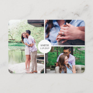 Convite Cartão-postal Vintage Salvar a Data