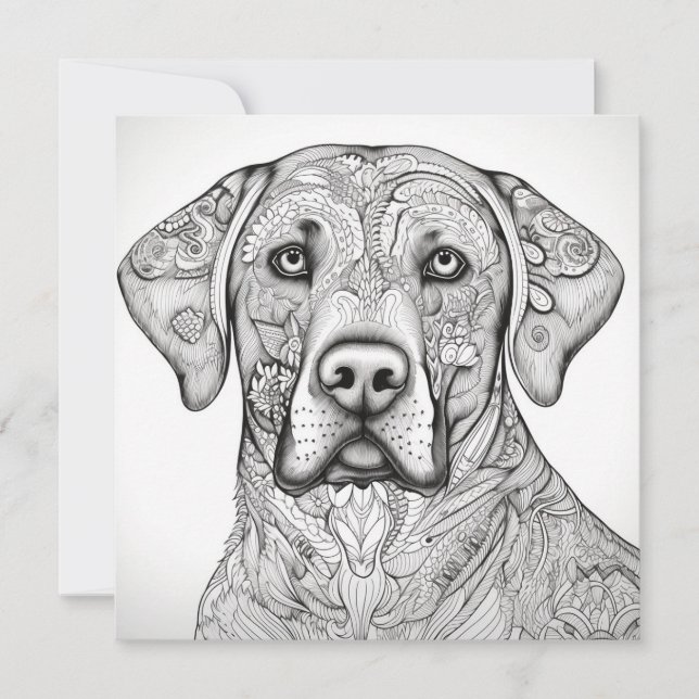 Convite Cartão-presente do Labrador Retriever (Frente)