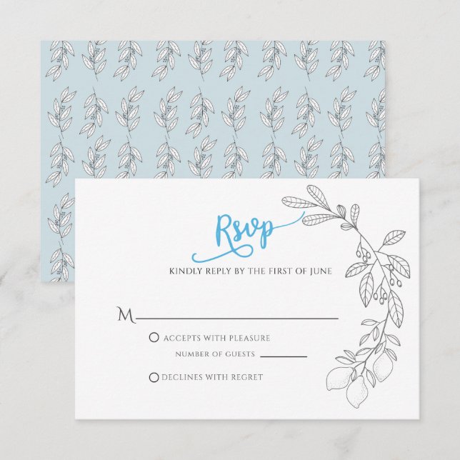 Convite Cartão-resposta George (Frente/Verso)