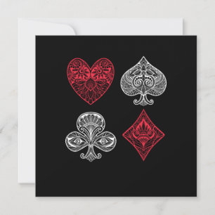 Convite Cartas de Poker Cartas de Cassino Jogador de Apost