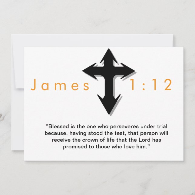 Convite Cartaz da Páscoa Christian Cross Verses (Frente)