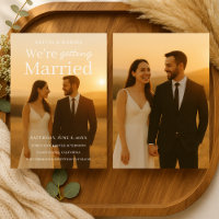 Cartaz de Filme de Casamento com Foto Elegante