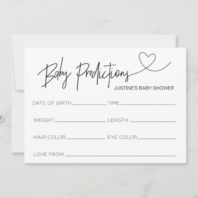 Convite Cartaz de Previsão de Chá de fraldas Personalizado (Frente)