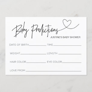 Convite Cartaz de Previsão de Chá de fraldas Personalizado