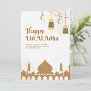 Convite Cartaz de Saudações Elegantes de Eid Al-Adha