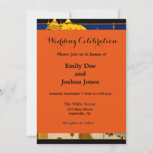 Convite Cartaz de viagem da Índia arte vintage indiana