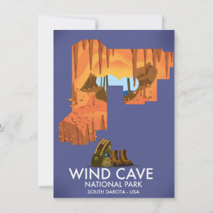 Convite Cartaz de viagem de caminhada do Parque Nacional W