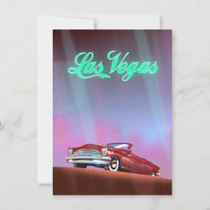 Convite cartaz de viagem de Las Vegas