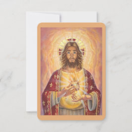 Convite Cartaz Devocional de Oração Arte de Jesus Sagrado