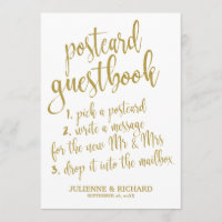 Cartaz do Livro de Convidado Dourado Sinal de Bara