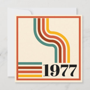 Convite Cartaz Vintage de Listra Retro de 1976 Laranja Obr