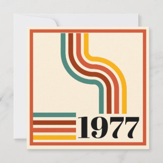 Convite Cartaz Vintage de Listra Retro de 1976 Laranja Obr