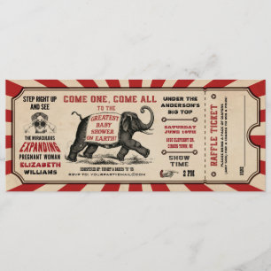 Convite Cartazes de Chá de fraldas do Cirus Raffle