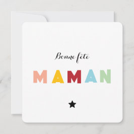 Convite Carte fête des mères - Multicolore