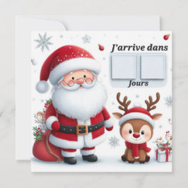 Convite Carte Postale "Le Père arrive dans .."