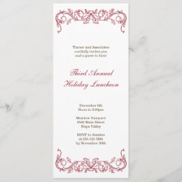 Convite Carteira de férias de Natal com um pergaminho bran