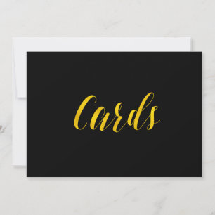 Convite "Cartões" Faux Gold Foil - Sinal de Casamento Chic