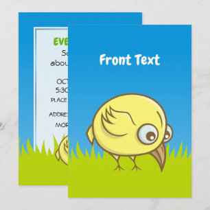 Convite Cartografia de aves amarelas