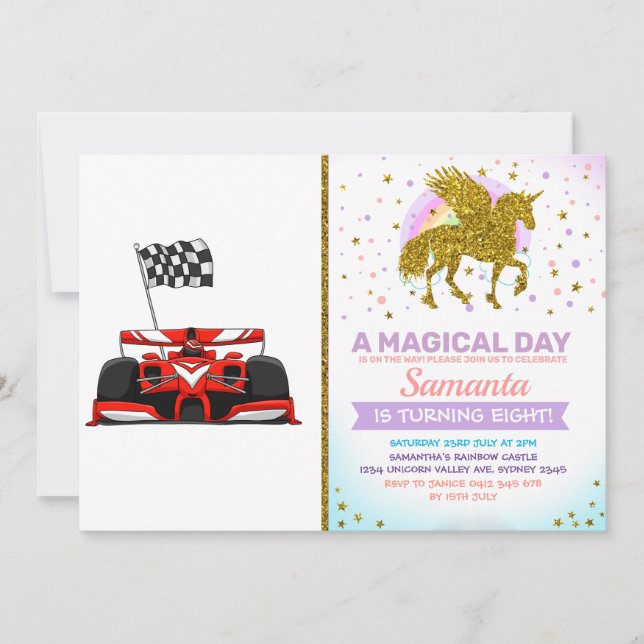 Convite Cartografia extrema Race car |Escolher cor de fund (Frente)