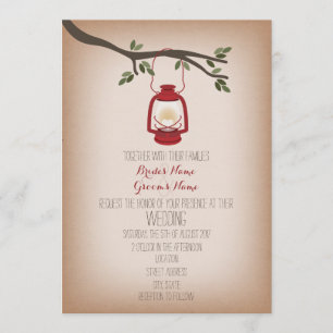 Convite Cartolina Inspirou Casamento de Campos Lanterna