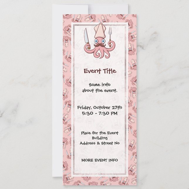 Convite Cartoon Chef Lula (Verso)