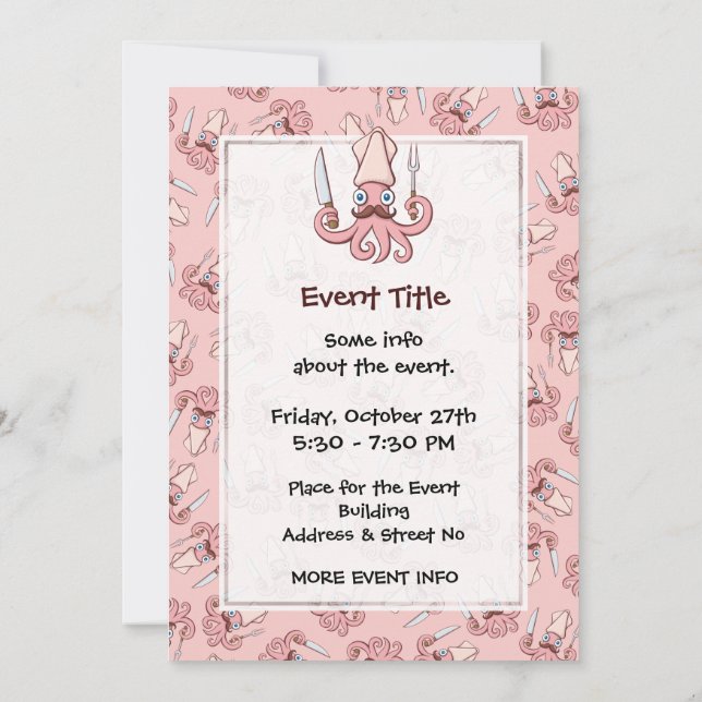 Convite Cartoon Chef Lula (Verso)