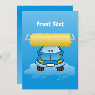 Convite Cartoon de lavagem