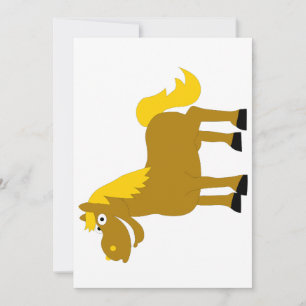 Convite Cartoon Horse