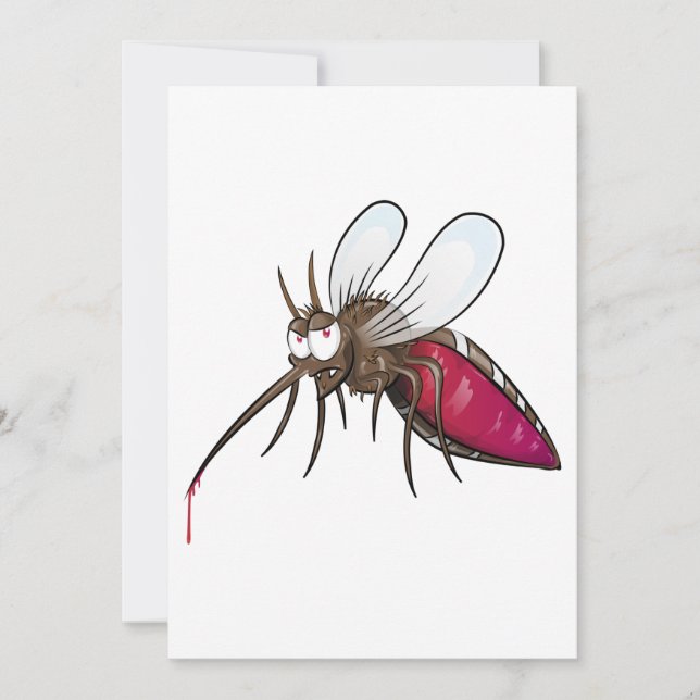 Convite Cartoon Mosquito (Frente)